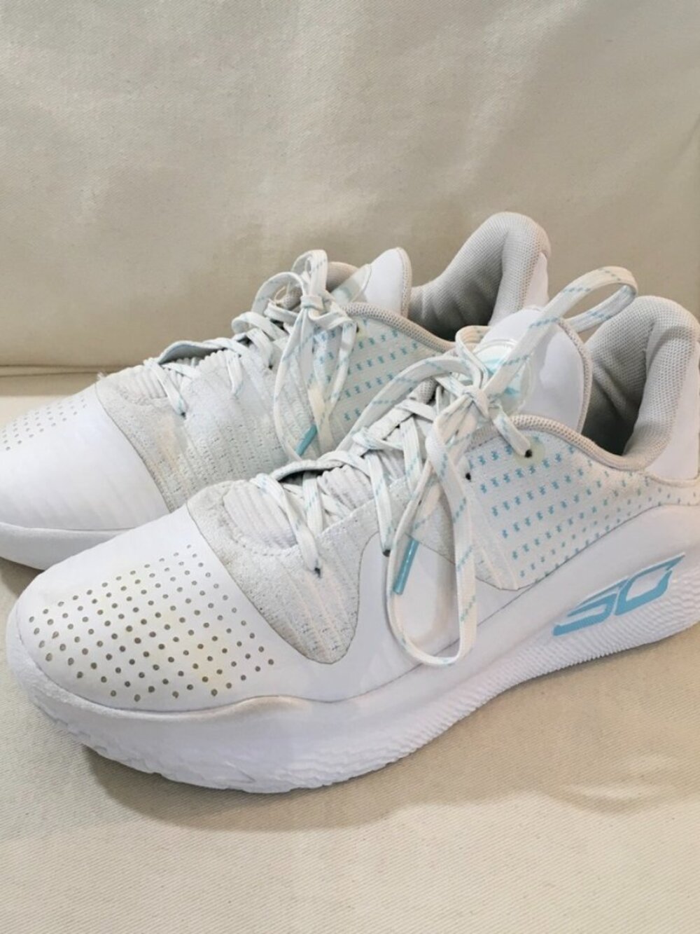Unisex Under Armour Curry 4 Low Flo Tro basketball Shoes "April Showers"